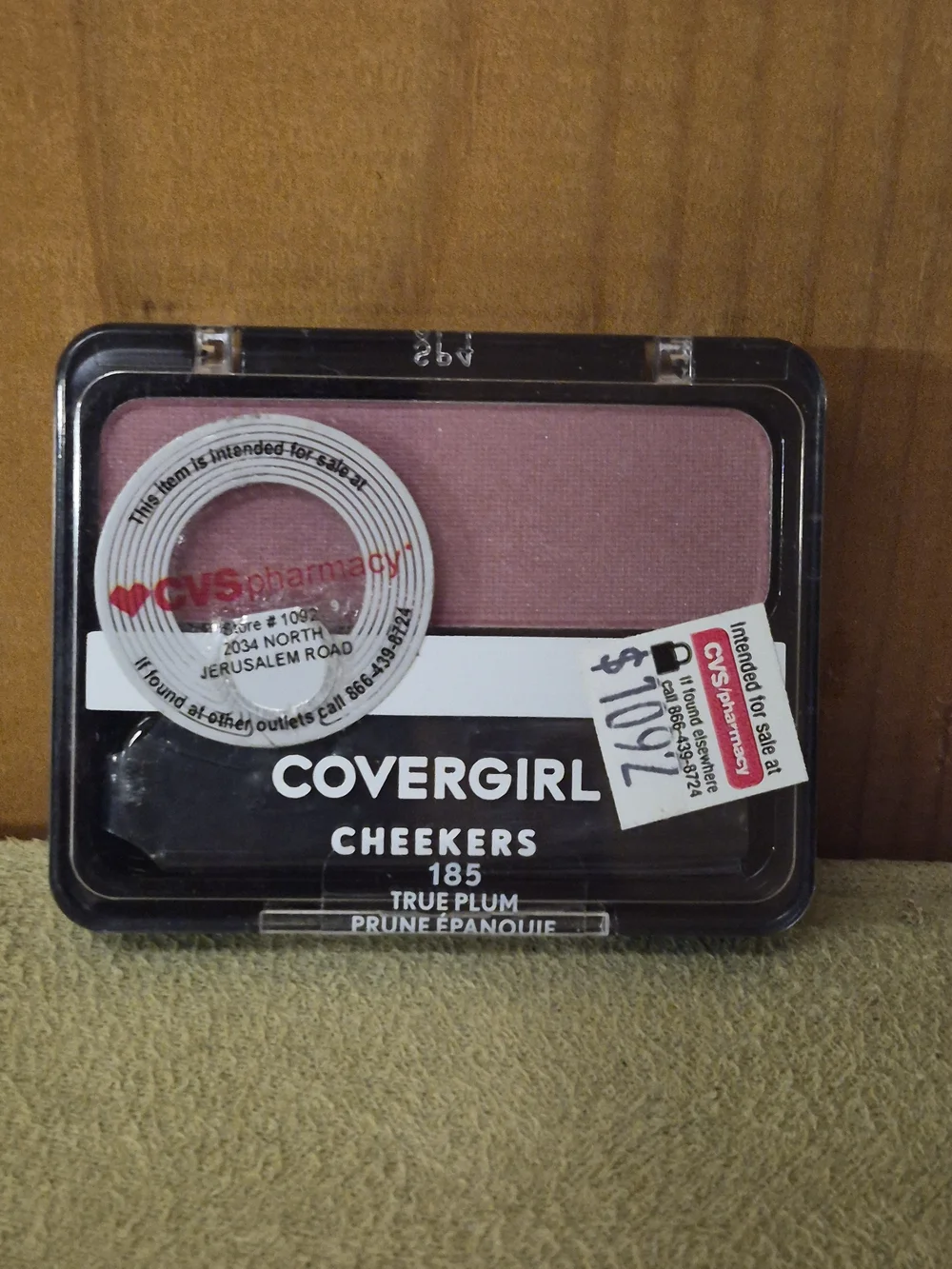 Covergirl Cheekers Blush #185 True Plum NEW Sealed